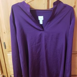 Chico's Purple Tunic Blouse